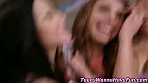 real amateur teen gets facial after blowjob and handjob at party pov