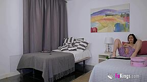 I totally tricked my big roommate into sexy TikToks, oops, didn’t mean to seduce her!