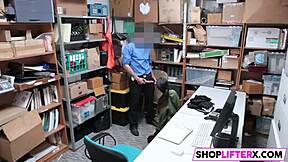 Shoplifting teen picks cock instead of police trouble