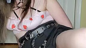 Foxtail buttplug play with teen in stockings, wanna see?