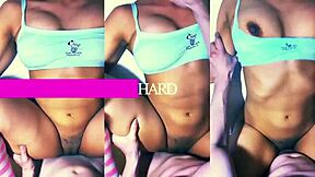 Shy petite 18+ latina college student cheats with stranger met at local gallery exhibition, experiencing tight orgasm