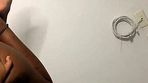 A sight of brunette beauty's booty