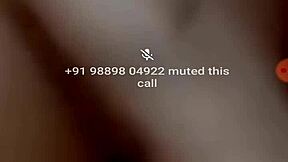 Indian college girl fingers pussy on video call.