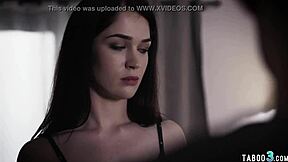 busty milf stepmom offers teen a wild ffm bang