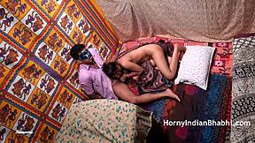 Husband catches wife Sameera masturbating, finishes with rough creampie