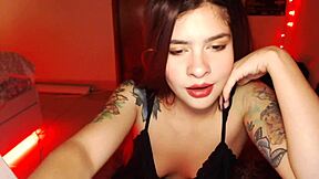 sensual teen 18+ rubbing her pussy firmly just for you - live action from dominica