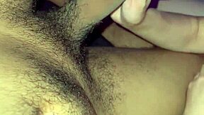 Teen girl gives handjob to big black cock and wins