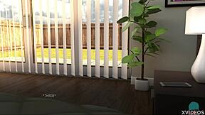 大奶子乱晃的捆绑角色扮演巨屌猛干