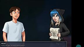 Summertime Saga 54 with a sexy super hero babe