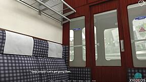 Neighbour MILF with big ass plays game leading to cowgirl riding and cumshot