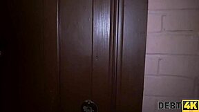 blonde angelface turns whore for expensive furniture, rough sex