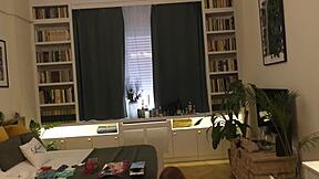 lya’s sexy redhead handjob backstage! 🔥