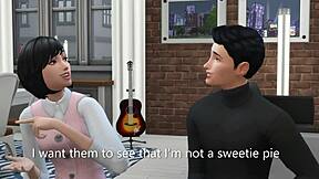 Watch my horny girlfriend try porn with me