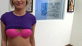 Amateur blonde stars in facial movie with holly marie bryn