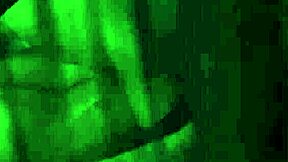 Why does the male slave eat leftover cum at the soiree?