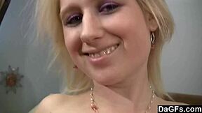 dagfs - eager blonde prefers doggystyle on bed with ass shaking and teasing