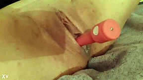 Redhead Mommy Uses Vibrator On Wet Pussy Lips For Squirting