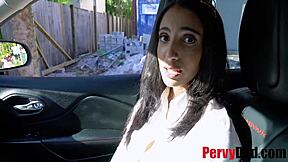 so this step daughter bribes someone with a sloppy blowjob in public, wtf