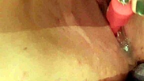 Redhead Mommy Uses Vibrator On Wet Pussy Lips For Squirting