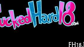 eighteen 18+ year old floozy gets hard fucking from old guy