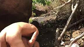 fucking on the beach with a cute brunette. her petite body shines in public reality.