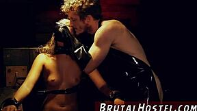 Hot Blonde Teen 18+ Bound in Taxi, Fed Up with Waiting for Anal Domination HD.