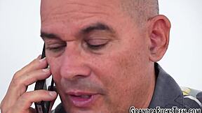 fingered teen 18+ takes grandfather's cumshot