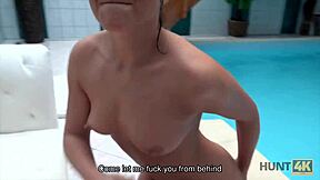 Hunt4k babe craves poolside fun with owner