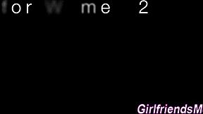 Lesbian milf teases and fingers tight box in steamy session with babe.