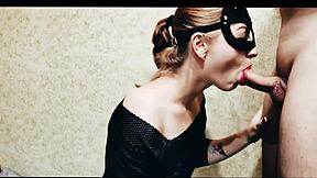 giving deepthroat blowjob to my favorite blonde roommate in dorm