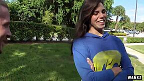 In Wankz, Izy Bella Blu Loves Her Thongs As She Shows Off Her Big Tits And Ass