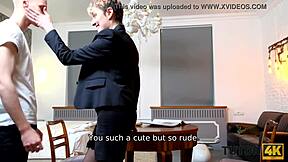 tutor4k mature milf with short hair gives pussy to young man for sex