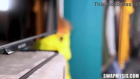 spying on petite teen scarlet skies ginger grey anthony pierce nick strokes leads to hardcore blowjob and piercing consequences