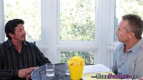 young stepdaughter takes old cock