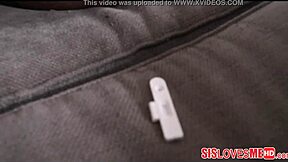 Sislovesmehd com - petite black teen stepsister sucks white cock eagerly.