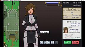 i conquered her virgin ass with monster cock in hardcore game, blowing and assfucking big tits