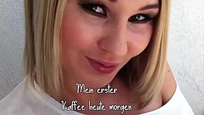 petite german chick takes hardcore facial in all positions