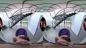 Adorable cute latina gets fucked hard in vr reality.