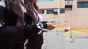 Student Caught By Stranger, Fucks Hard In Hotel!