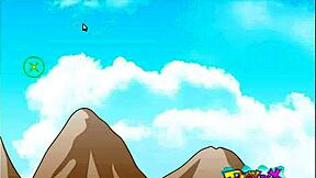 Anise embarks on a hentai adventure with big tits and ass in the game