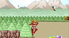 Anise embarks on a hentai adventure with big tits and ass in the game