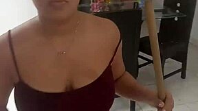 Wife Blows Me While Cleaning!