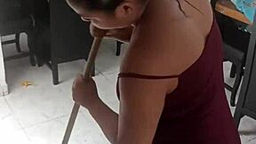 Wife Blows Me While Cleaning!