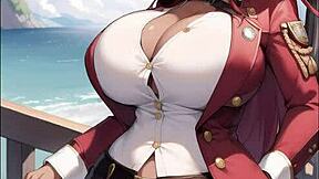 Feel the Passion of Cute Pirate Girls Stripping Their Giant Tits