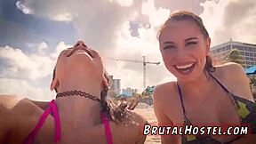 bondage hd couple dominating best mates aidra fox and kharlie stone 😈