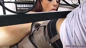 Petite Brunette Teen in Tricky Situation