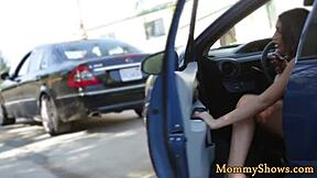 Stepmother gets wild oral in hot threeway action