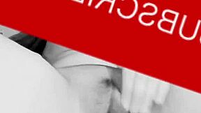 Young latina teen masturbates her shaved pussy solo