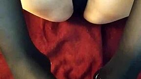 I try my first footjob in stockings for a cumshot