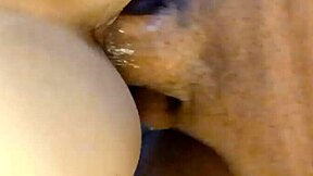 teenage latina girl with creamy pussy gets fucked doggy style in homemade cheating scene.